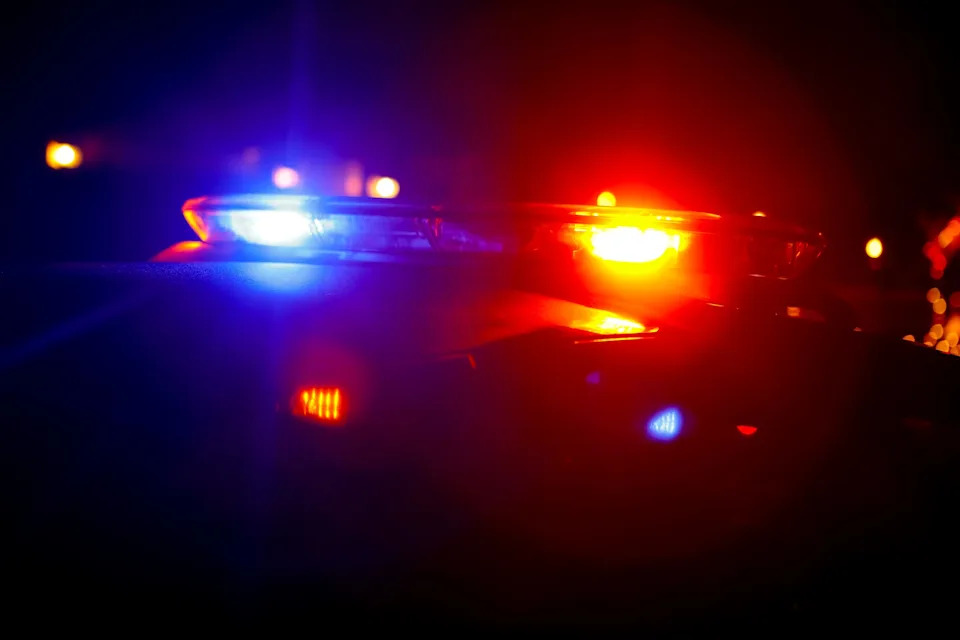 Police car with lights