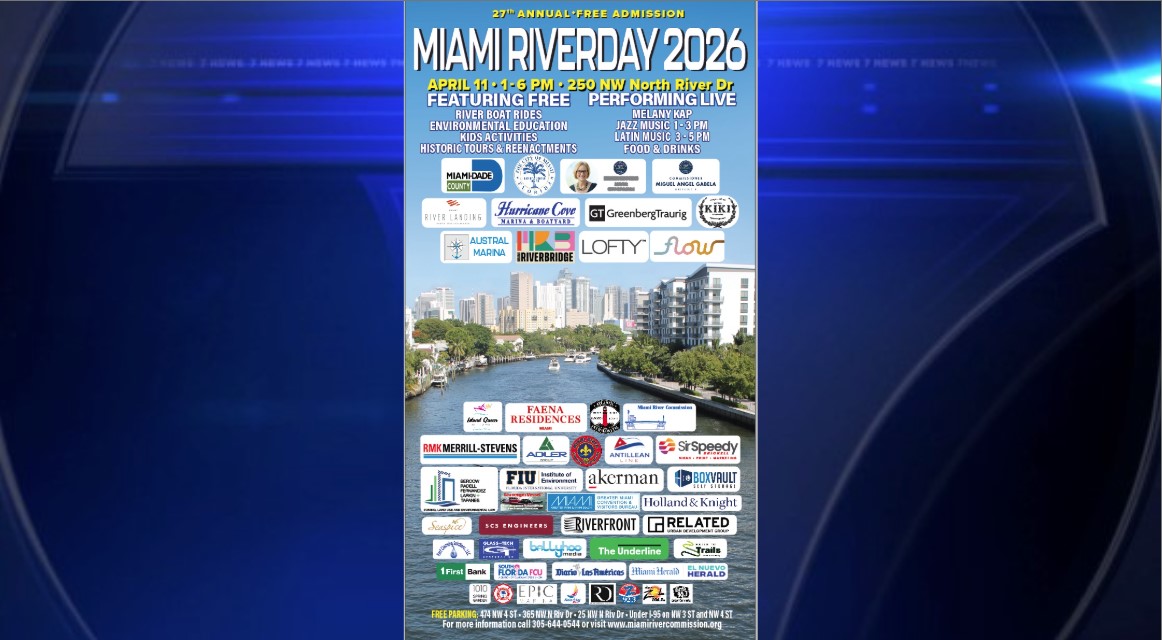 27th annual Miami Riverday festival offering free family fun, live music and river boat rides at Lummus Park - WSVN 7News | Miami News, Weather, Sports