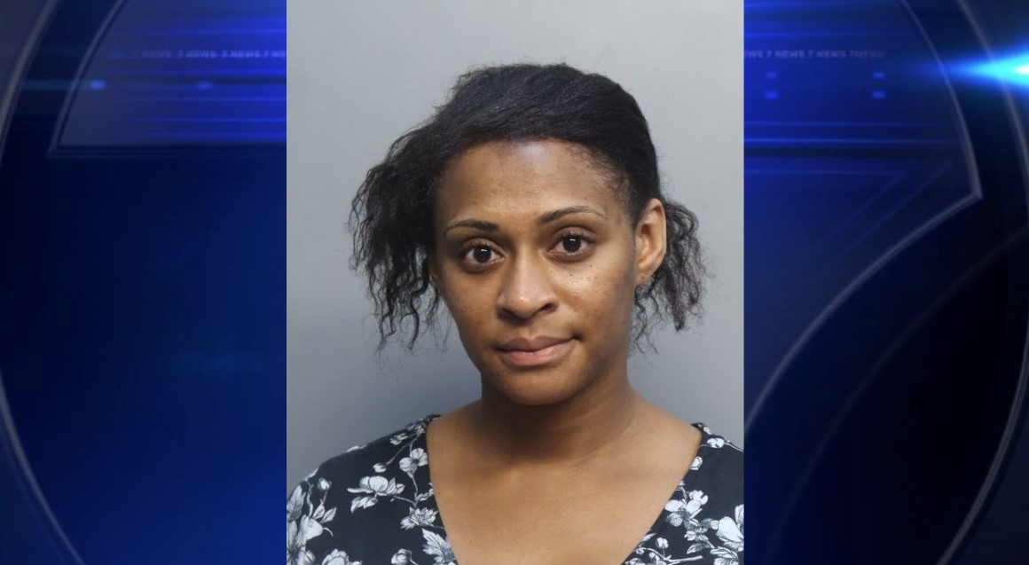 Miami woman arrested outside Opa-locka elementary school after fleeing traffic stop, threatening to kill deputy - WSVN 7News | Miami News, Weather, Sports