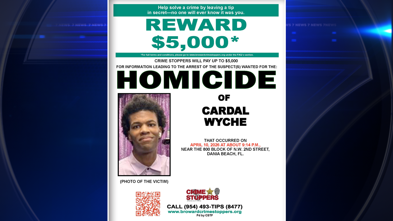 22-year-old Dania Beach man shot and killed following altercation; BSO seeking information - WSVN 7News | Miami News, Weather, Sports