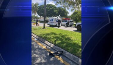 USPS driver ejected and seriously injured in Fort Lauderdale crash; SW 4th Avenue closed - WSVN 7News | Miami News, Weather, Sports