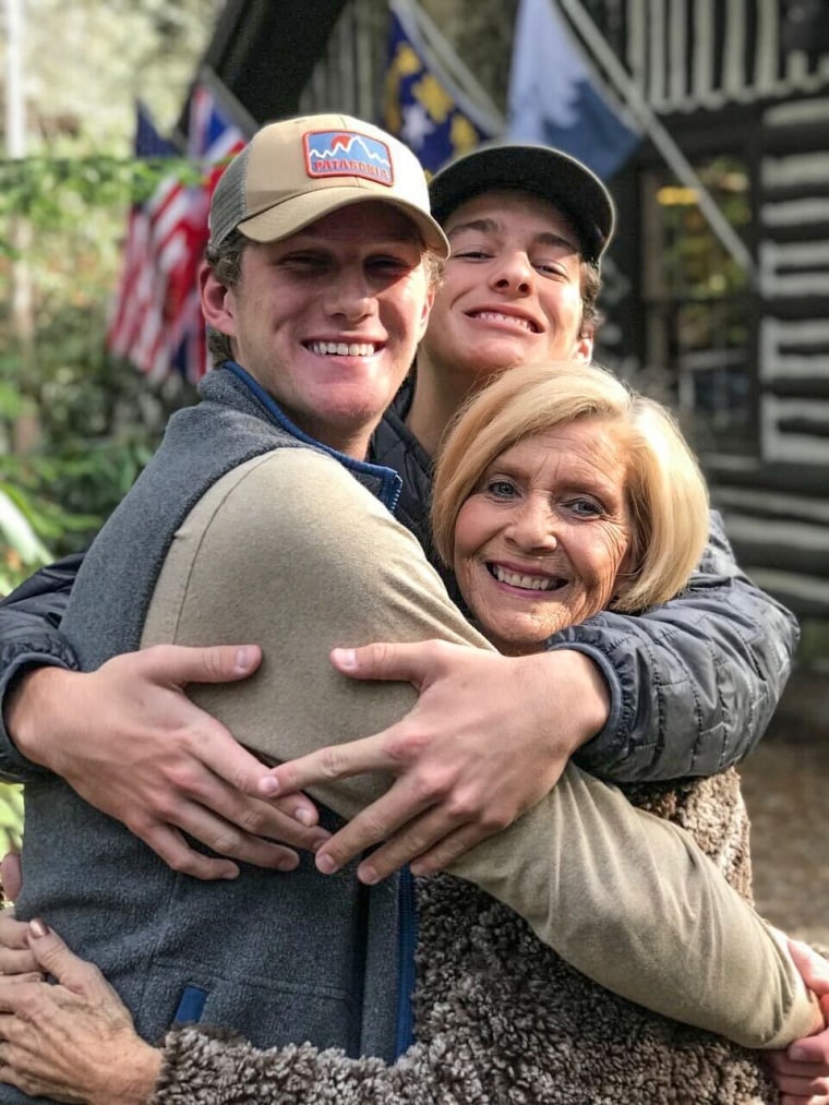 Harrison Dorsett, left, Coleman Dorsett, back, and Dorothy Dorsett.