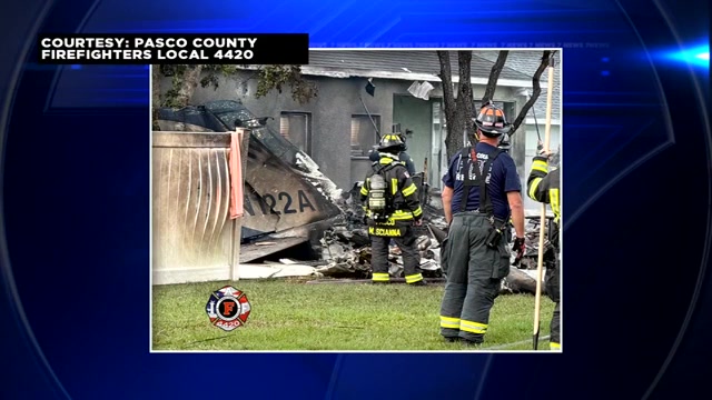 Pilot killed after small plane crashes between homes in Tampa-area neighborhood - WSVN 7News | Miami News, Weather, Sports