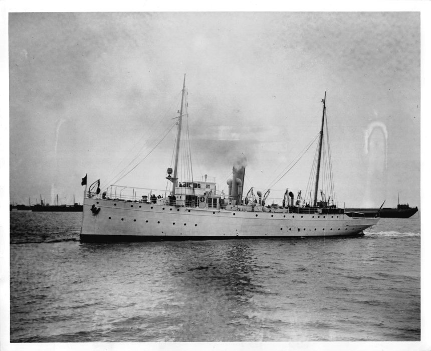 A historical photo of Coast Guard Cutter Tampa, which was lost in 1918 during World War I after being torpedoed by a German submarine.