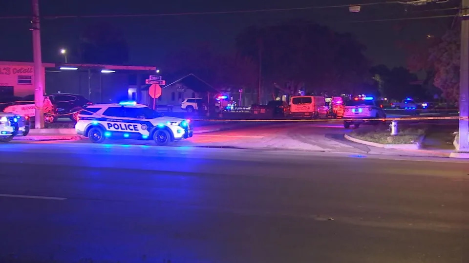 Orlando police officers responded to Bethune Drive late Sunday night after reports of a shooting near Columbia Street.