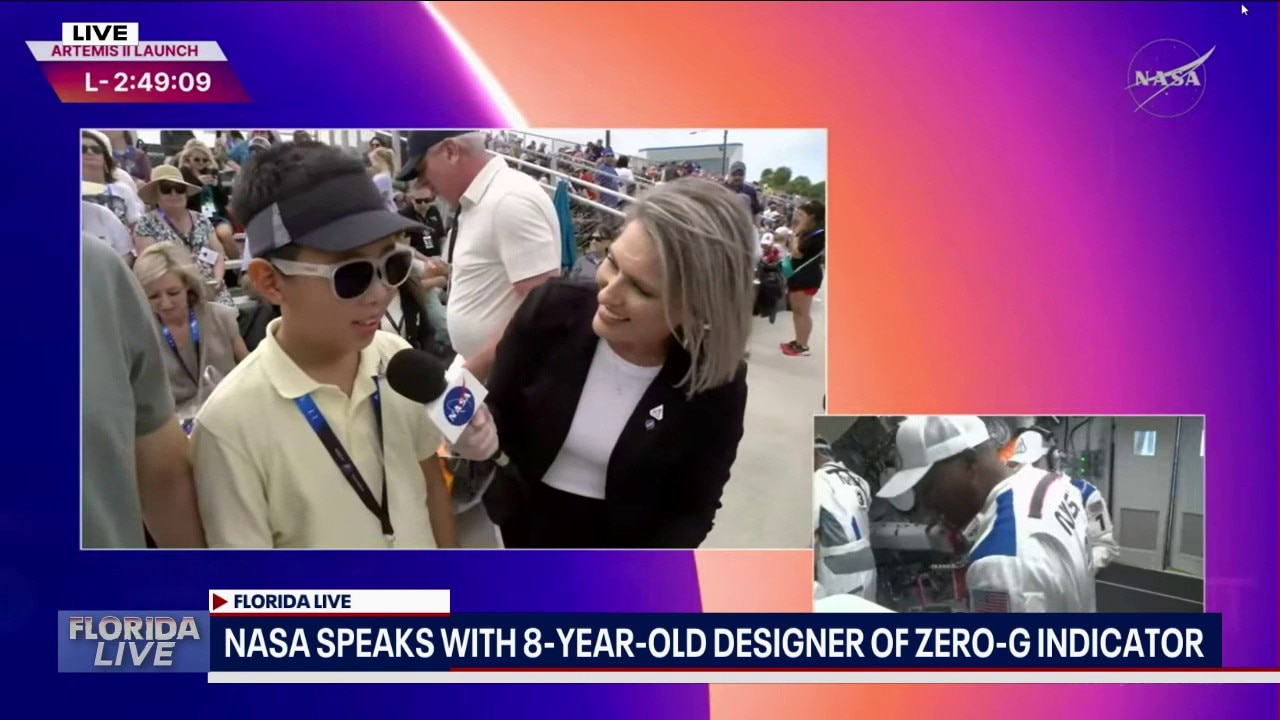 Artemis II: California 2nd-grader designed Zero-G Indicator