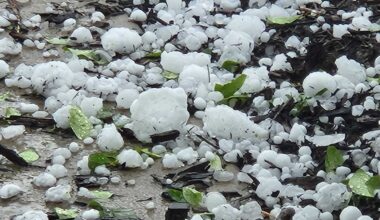 Osawatomie schools canceled Thursday after hail damages area