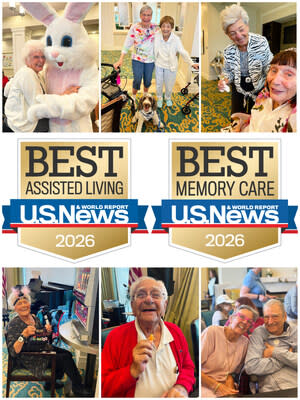Watercrest St. Lucie West repeats their award-winning status as a U.S. News & World Report 2026 Best Assisted Living and Best Memory Care Community in a nationwide survey.