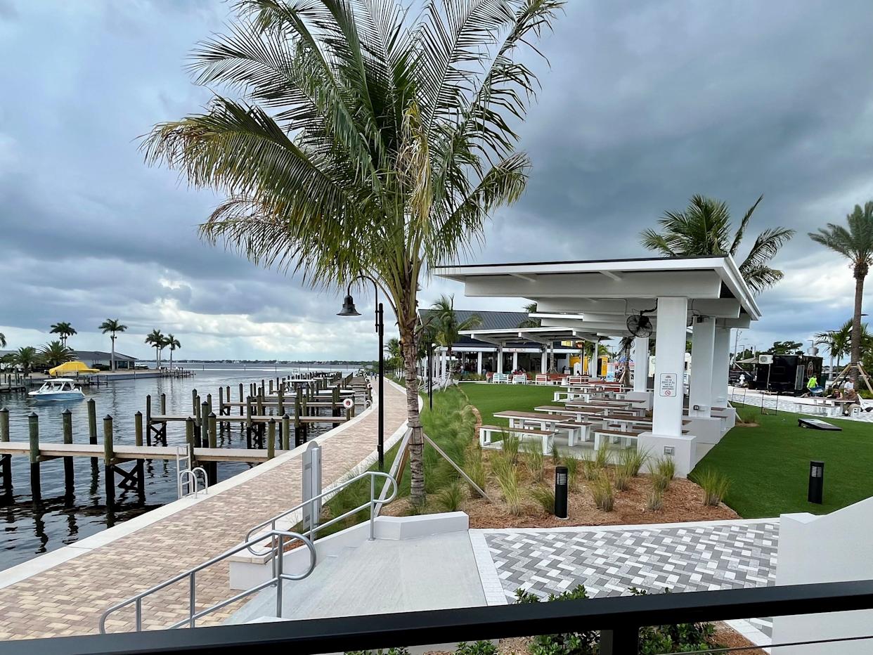 Slipaway Food Truck Park & Marina has 30 boat slips ready and waiting in Cape Coral.