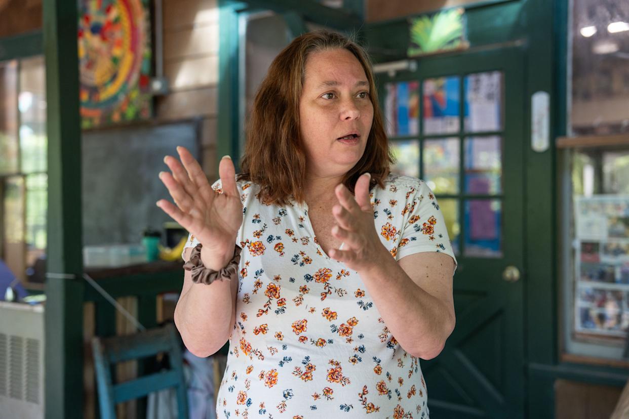 Kim Weinrich, executive director at Grassroots School, details the various ways students learn, Wednesday, April 15, 2026.