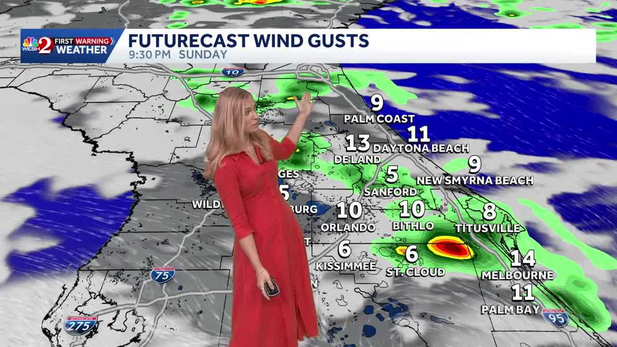 Tracking additional rainfall across Central Florida