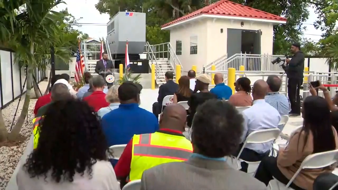 New stormwater lift station is introduced as officials observe 3-year anniversary of historic floods in Fort Lauderdale - WSVN 7News | Miami News, Weather, Sports