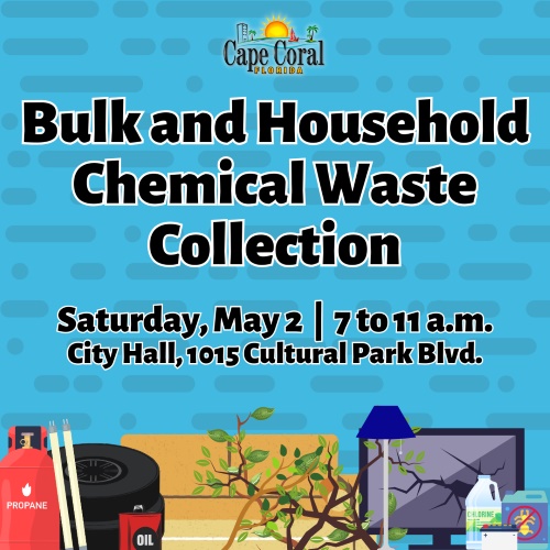 City Hosting May 2 Bulk, Household Chemical Waste Event