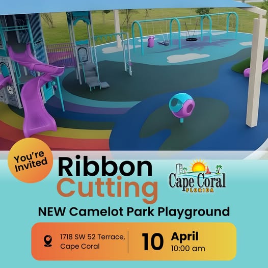 Camelot Park Playground Ribbon Cutting Set for April 10