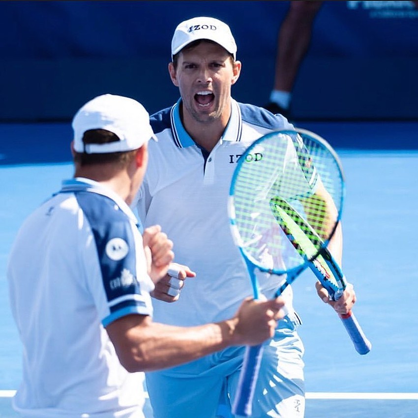 Mike and Bob Bryan won 16 Grand Slam double titles in their career. Mike and Bob Bryan won 16 Grand Slam double titles in their career.