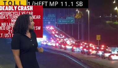 Deadly crash shuts down northbound lanes of Florida’s Turnpike in Cutler Bay – NBC 6 South Florida