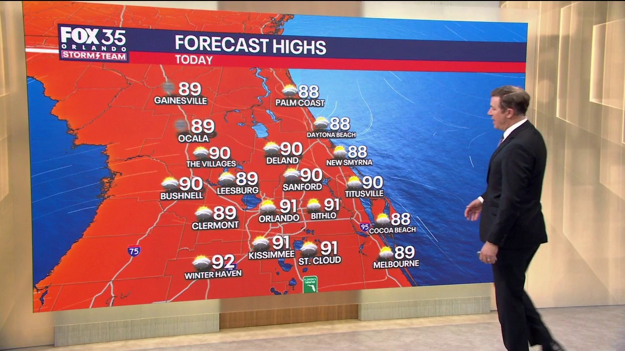 Orlando AM Weather Forecast: Another hot day for Central Florida