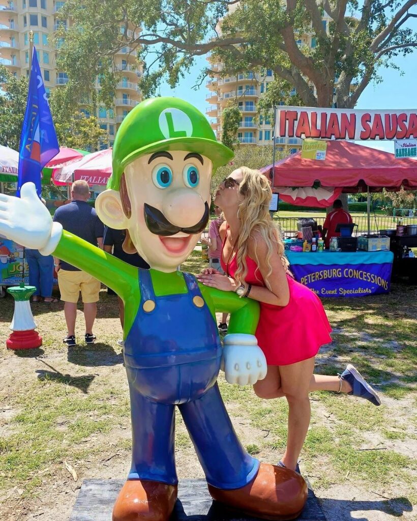 People at a festival