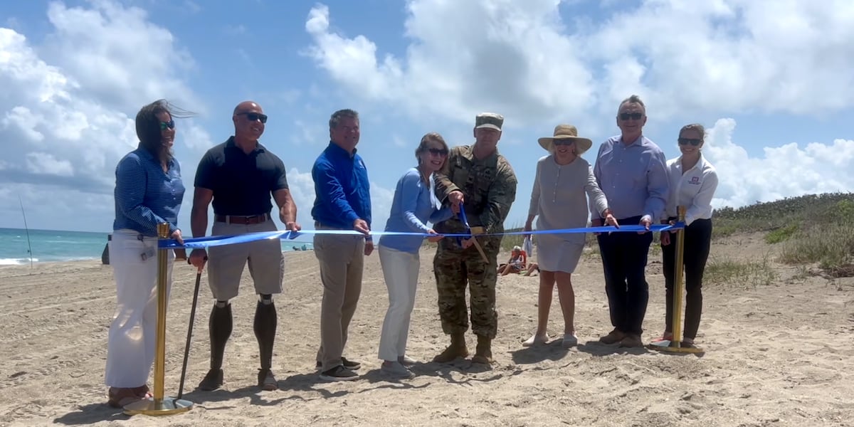 Martin County celebrates the near completion of a $15 million beach renourishment project