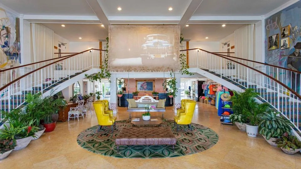 The luxurious interior of a Florida Keys resort.