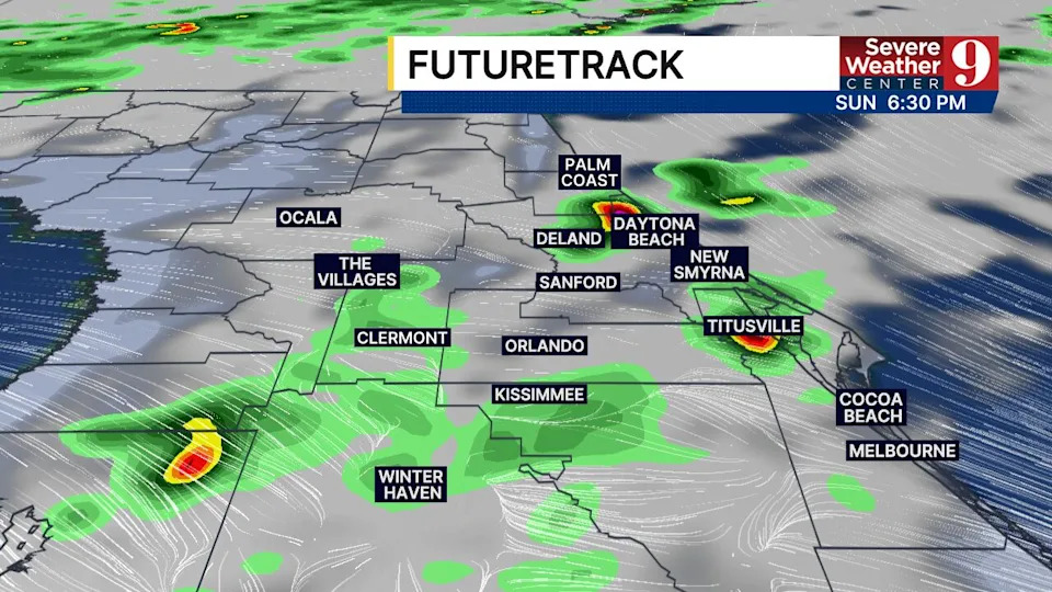 Easter Sunday will start off dry before better rain chances return in late afternoon for all of Central Florida.