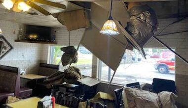 Woman injured after ceiling collapses at Orlando wing restaurant
