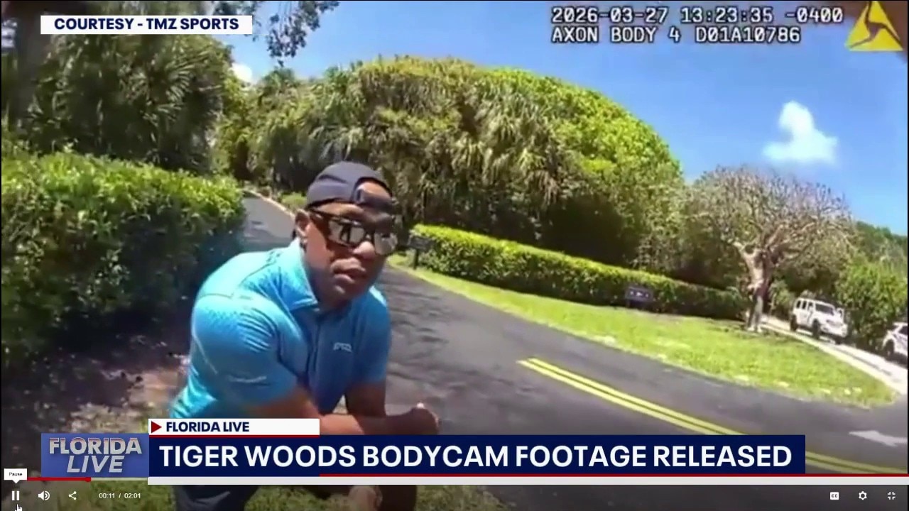Tiger Woods bodycam footage released