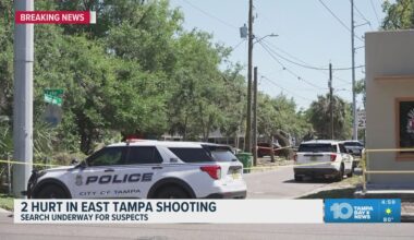 Tampa police searching for 3 suspects in shooting that left 2 men injured