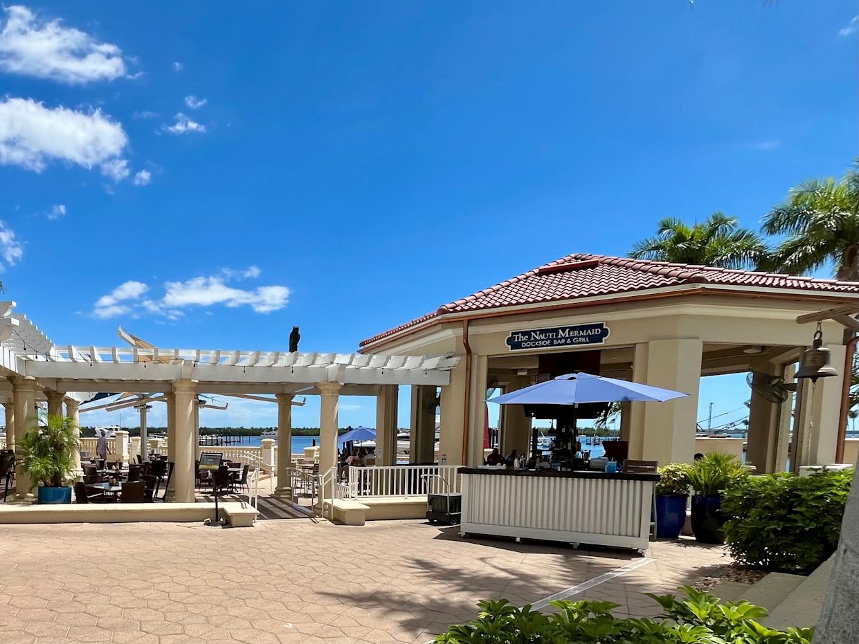 You'll find The Nauti Mermaid Dockside Bar & Grill at The Westin Cape Coral Resort.
