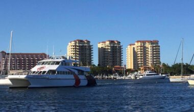Photo of a ferry in the water