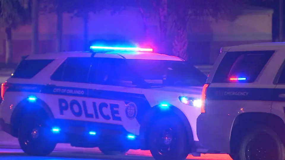 Orlando police officers responded to Bethune Drive late Sunday night after reports of a shooting near Columbia Street.