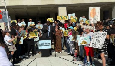 Protest in Florida over proposed congressional redistricting map