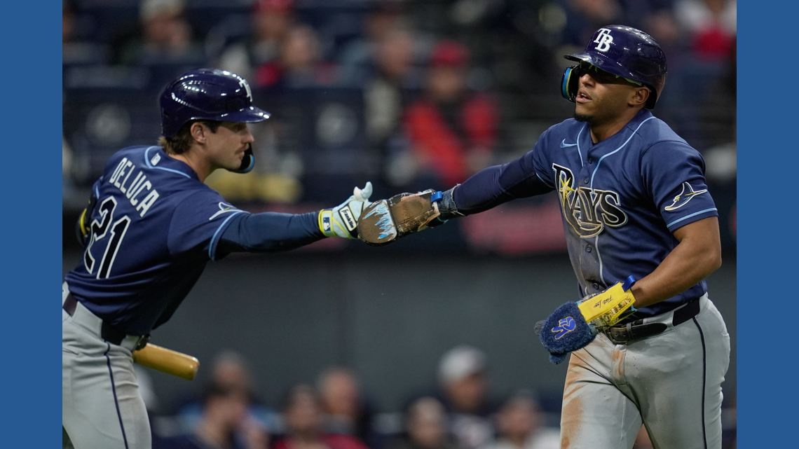 Ryan Vilade has 3 hits, drives in 2 runs as Tampa Bay beats Cleveland 3-2 to extend win streak to 5