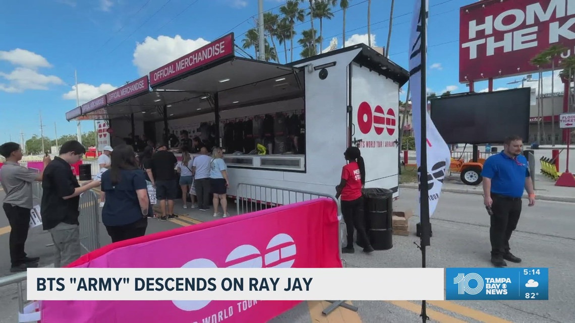 BTS fans flood Tampa ahead of sold-out stadium shows