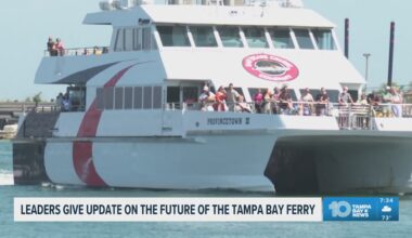 Bay Area leaders give an update on the future of the Tampa Bay Ferry