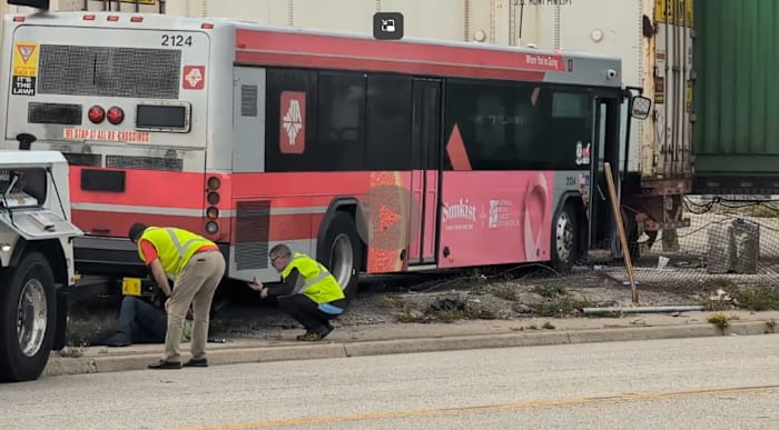 JTA bus crashes on Talleyrand Ave. near 8th Street