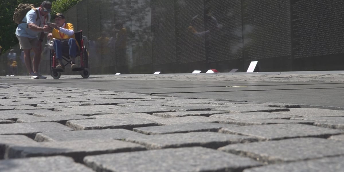 ‘I wanted to see the wall:’ Vietnam veterans speak fallen friends names aloud during powerful moment of Honor Flight Tallahassee