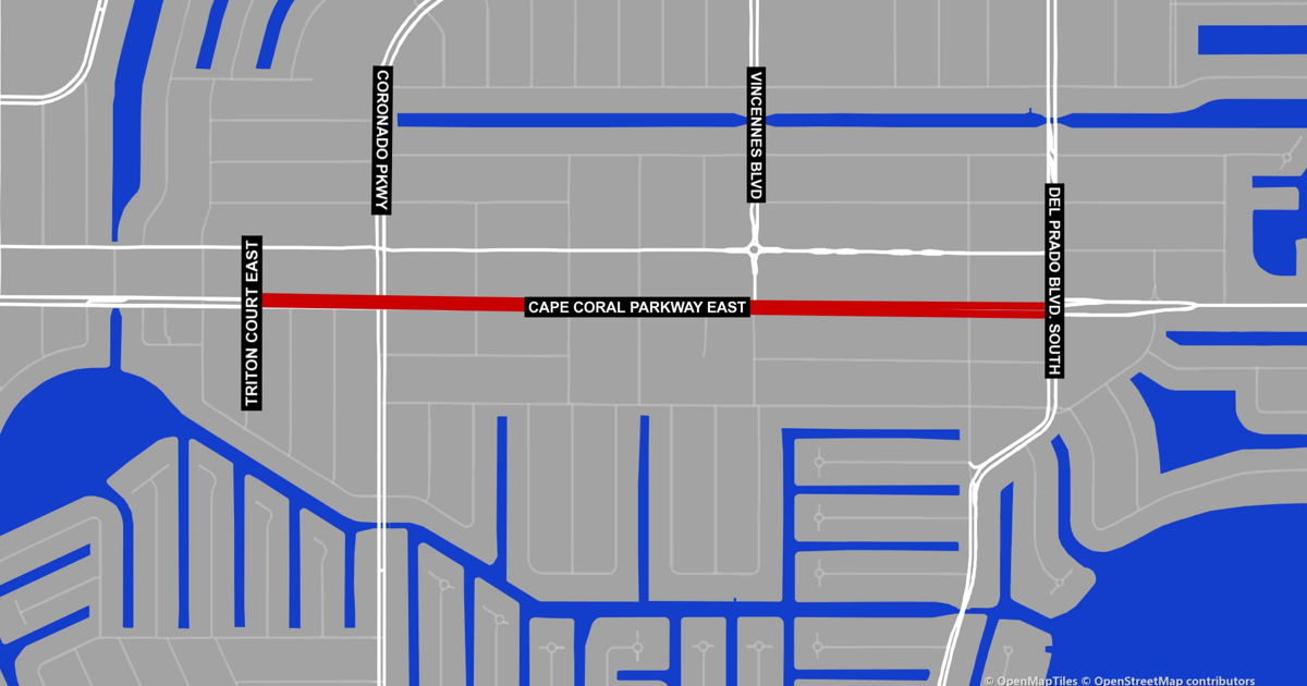 Cape Coral's nearly $2.4M road project sparks parking concerns for businesses | Lee County
