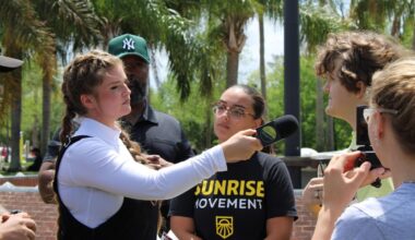 Sunrise UCF hosts walkout to demand raises for professors, end of ICE collaboration | Life