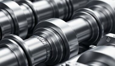 An extreme close-up of gleaming, interlocking metal gears and mechanical components, conveying the tangible, institutional power of the financial industry as a conceptual metaphor for the wealth-building benefits of homeownership.