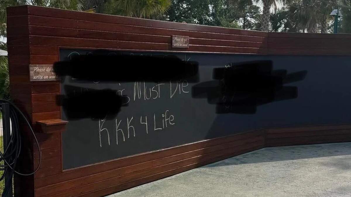 Racial Slurs Found On Public Park Chalkboard In Port St. Lucie | NewsRadio WIOD