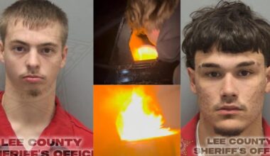 3 accused of lighting stolen vehicle on fire | Lee County