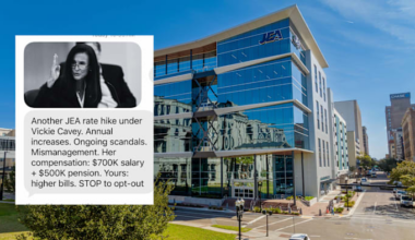 Anonymous text targets JEA CEO amid ongoing political tensions