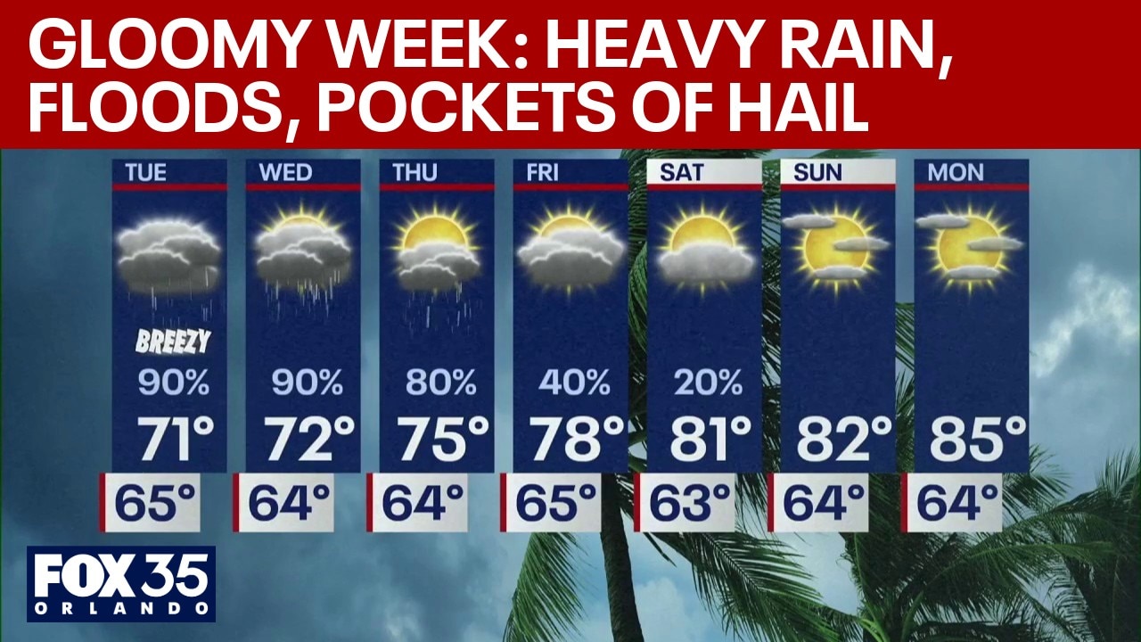 Orlando PM Weather Forecast: Heavy rain, localized flooding