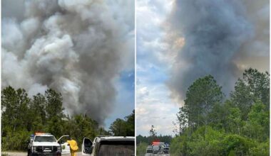 Large wildfires near Clay-Putnam County line counties burning miles apart, voluntary evacuations underway
