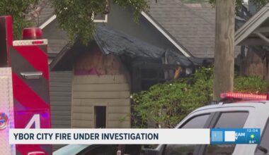 Tampa firefighters put out an early morning house fire on E. Plymouth St. in the V.M. Ybor neighborhood