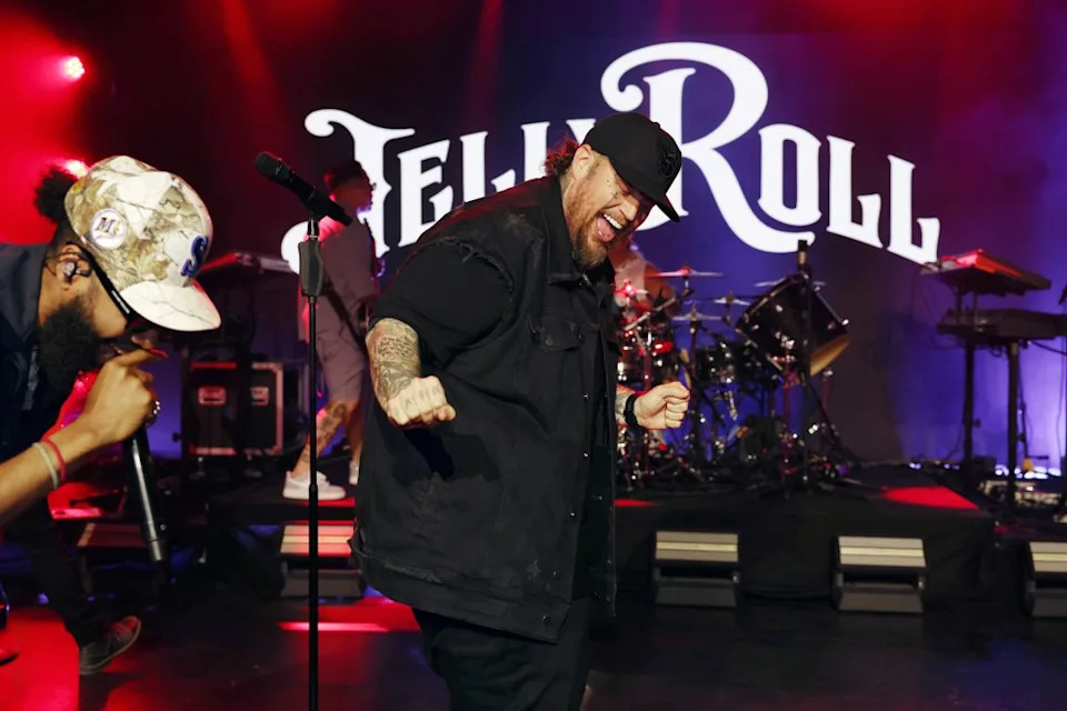 Jelly Roll was a surprise performer during last year’s star-studded bash. Getty Images for Amex x Carbone Beach