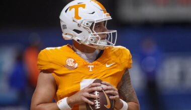 Former Tennessee quarterback's rookie jersey number in NFL