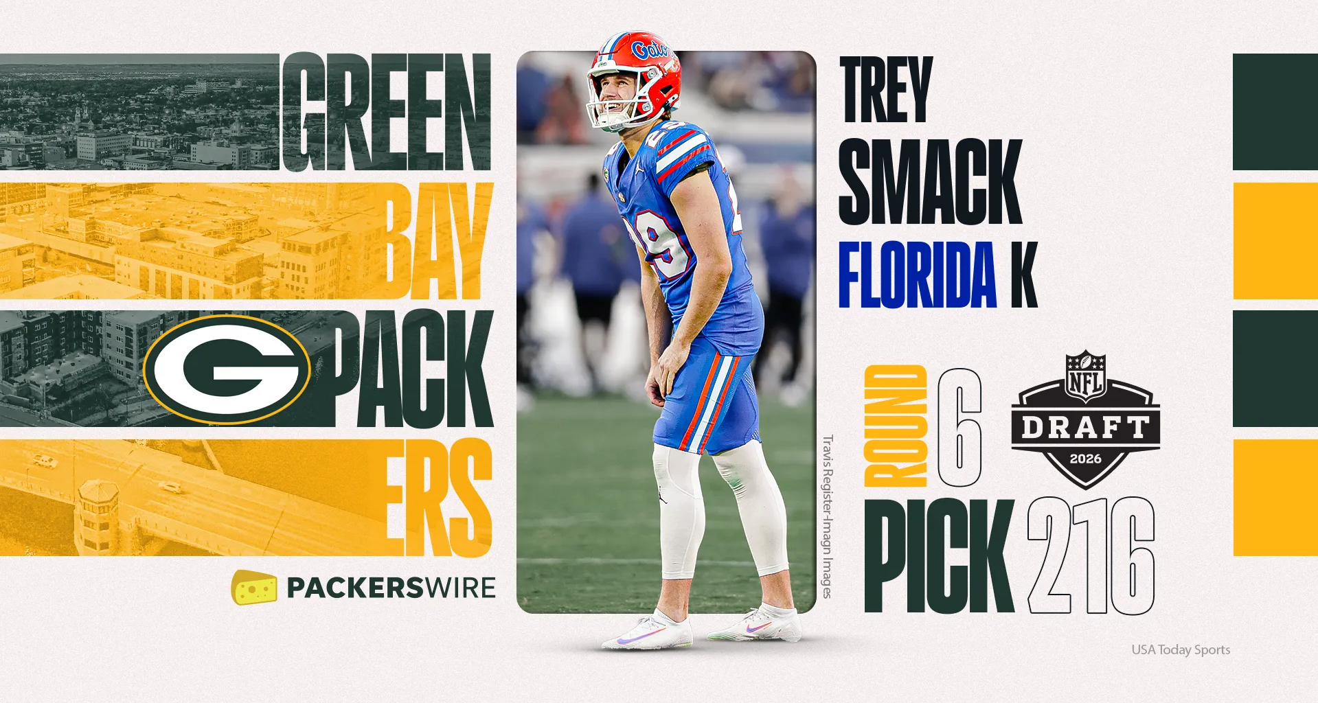Florida K Trey Smack drafted by Green Bay Packers in 2026 NFL Draft