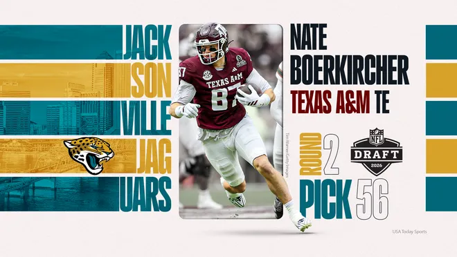 Jaguars pick Parker Hughes.